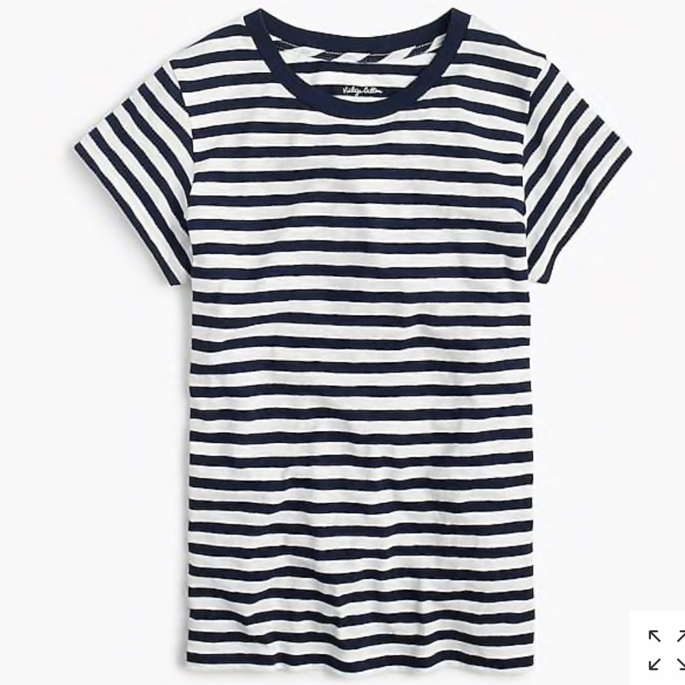 JCrew Vintage crewneck stripe T-shirt